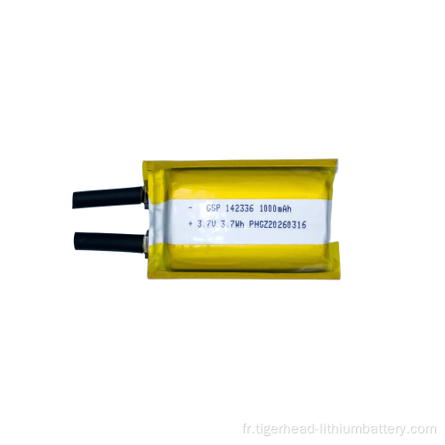 Cellule lithium-ion de poche 3,7 V 1 000 mAh